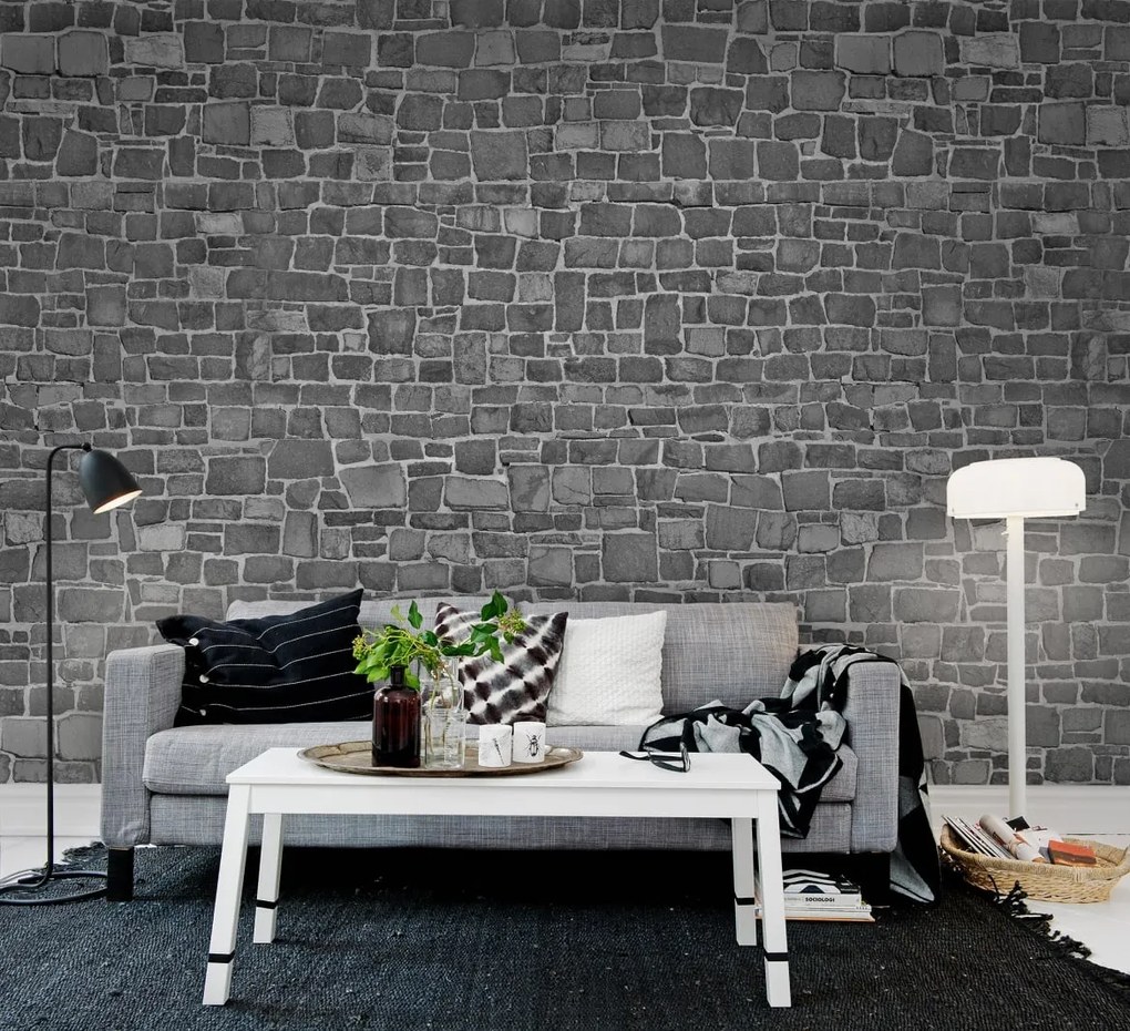 Tapet Stonewall, Black, Rebel Walls