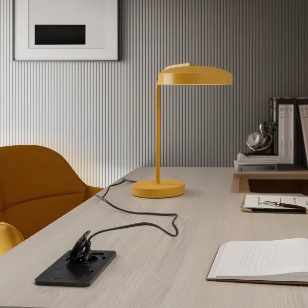 Priză dublă încastrabilă de podea de exterior Solight 5B323B IP55 negru dreptunghiular