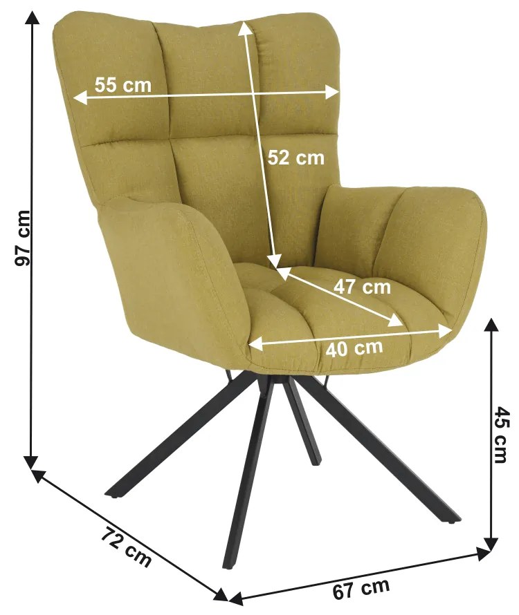 Scaun de design tesatura fistic, KOMODO