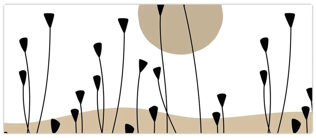 Tablou - Pajiște grafică N⁰2 (120x50 cm)