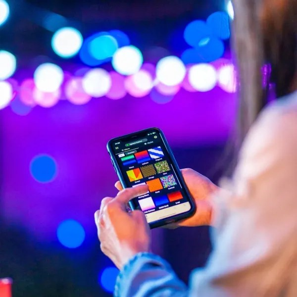 Lanț LED RGB decorativ de exterior 20xG45 10m IP44 Wi-Fi Twinkly TWF020STP-BEU