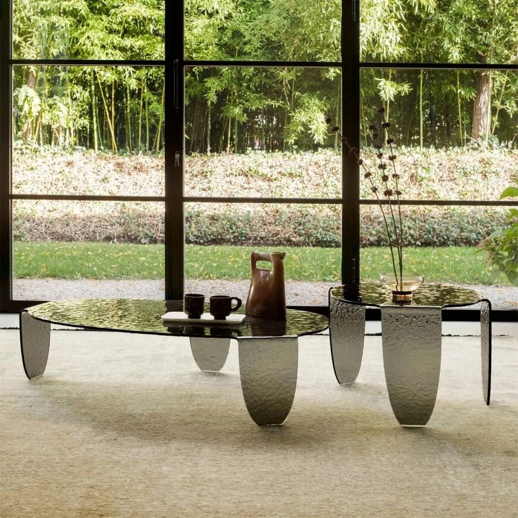 Masuta de Cafea Design LUX, Sticla, Arturo 121x31cm