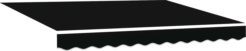 vidaXL Cortina Retractabilă Negru 300 x 250 cm Țesătură și Aluminiu