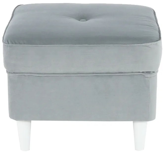 Taburet modern Culoare gri deschis/alb, RUFINO NEW