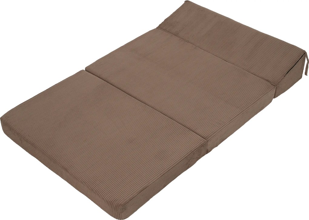 Saltea pliabilă/fotoliu extensibil, 2 in 1, maro deschis, VEDIS