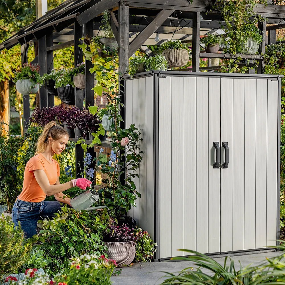 Depozitare grădină Premier High Store gri-maroniu