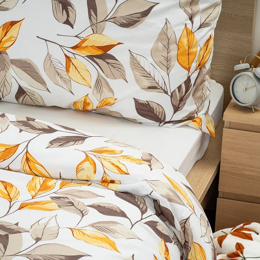 Lenjerie de pat din bumbac 4Home Autumn Leaves ,140 x 200 cm, 70 x 90 cm