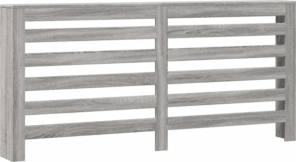 vidaXL Mască pentru calorifer, gri sonoma, 175x20x82 cm lemn prelucrat