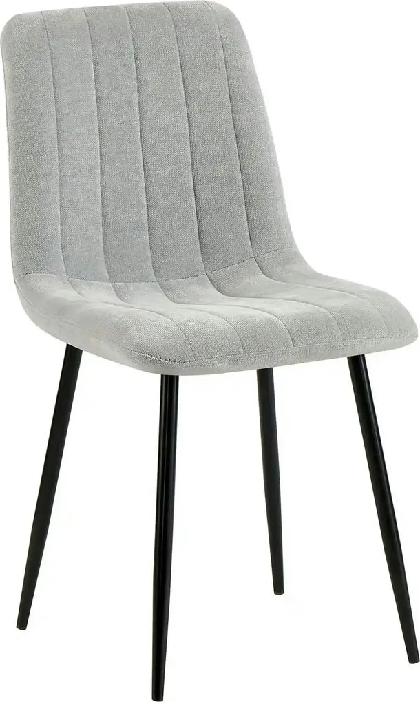 Scaun JET, gri deschis/negru, stofa clasica/metal, 44x54x88 cm