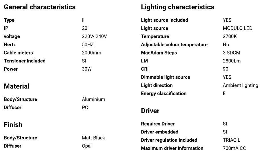 Lustra LED suspendata design modern minimaliat VICO I 115cm
