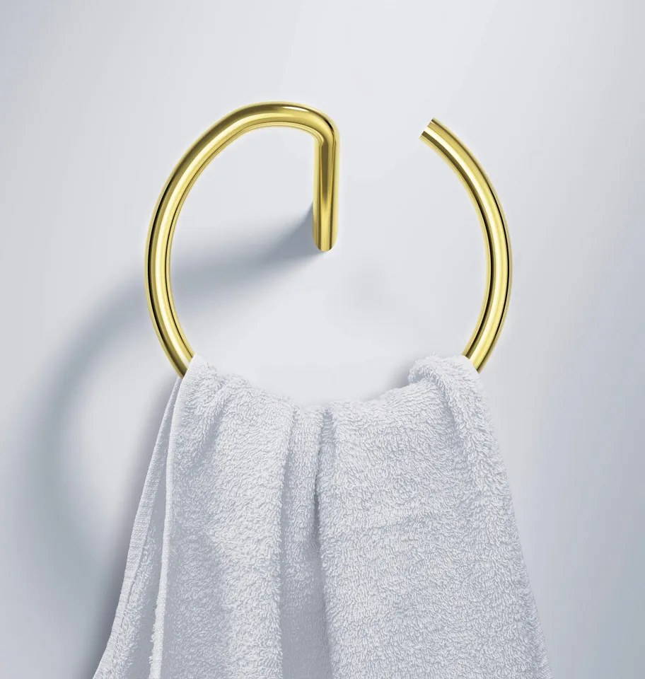 Silia inel suport pentru prosoape - rotund finisaj auriu ADI_Z611