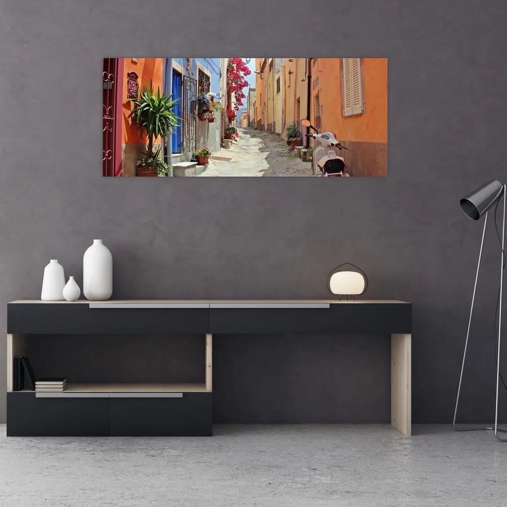 Tablou cu strada din Sardinia (120x50 cm)
