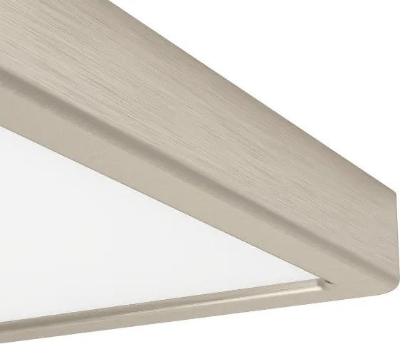 Eglo FUEVA-Z 901383-LED Plafonieră LED RGBW reglabilă cu sticlă fumurie, LED/10,5W/230V 22x22cm IP44 crom