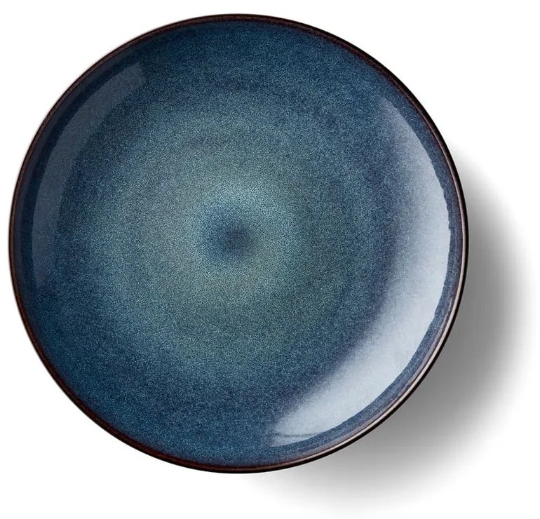 Bol negru/albastru din gresie ø 40 cm Gastro Dark Blue/Black – Bitz