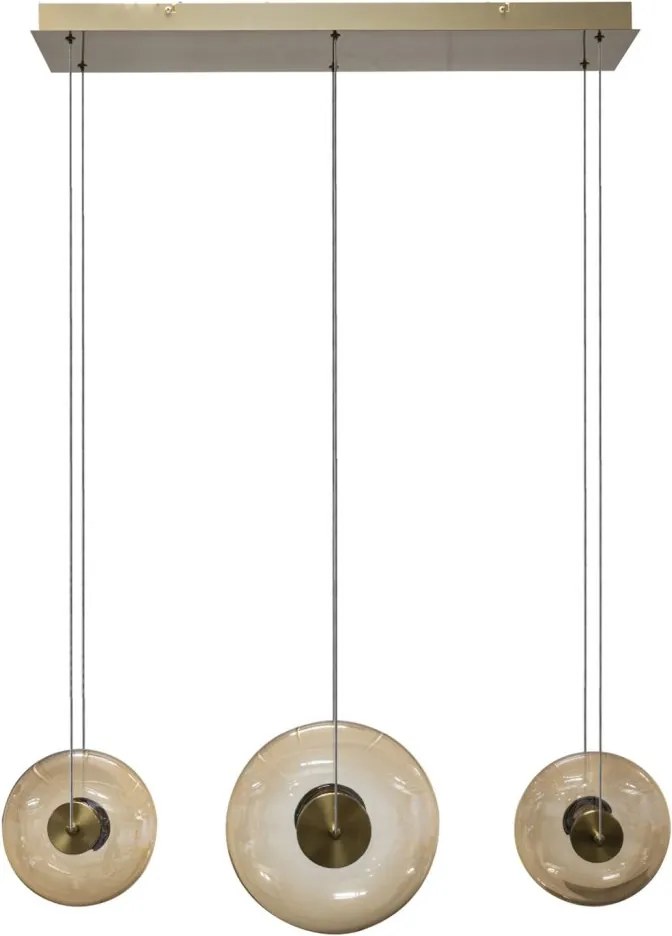 Lustra cu 3 pendule LED ANDORA 3-STEP DIMM amber