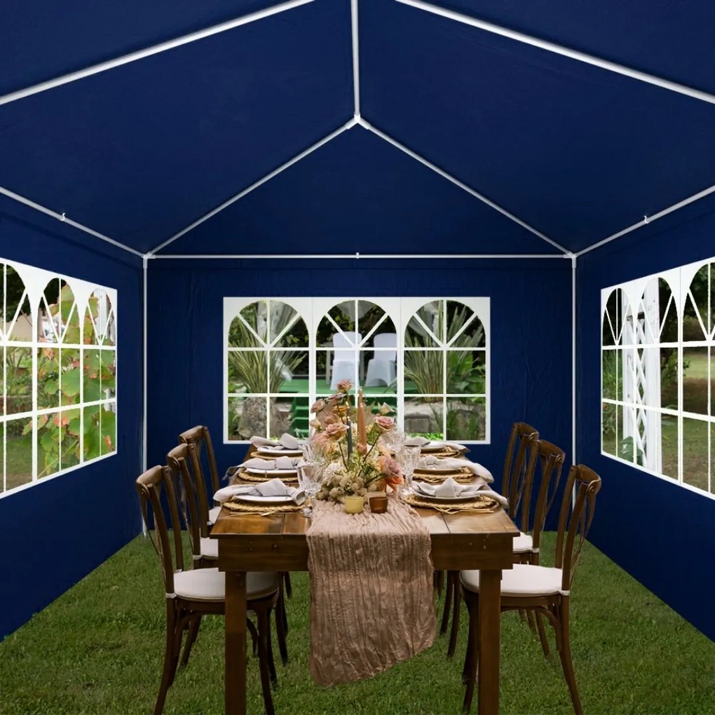 Cort de petrecere NEAPOL, 3x6m, albastru Jurhan
