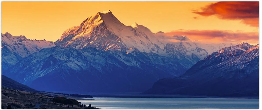 Tablou - Lacul Pukaki (120x50 cm)