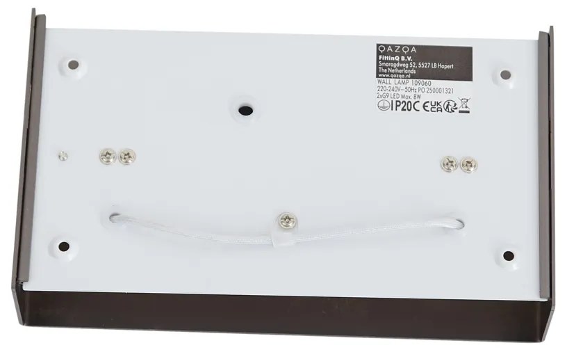 Lampă de perete modernă gunmetal cu 2 lumini - Otan