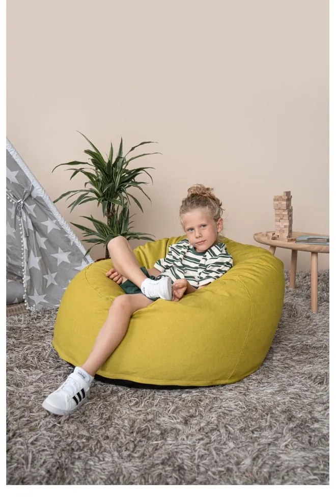 Fotoliu puf pentru copii verde Om 85 – SLOWDOWN