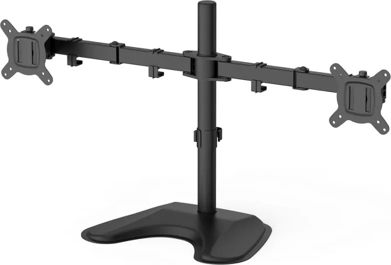 Suport Monitor Dublu de Birou Ergonomic – Stabilitate, Flexibilitate și Design Premium, Negru