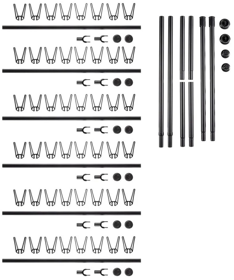 Pantofar negru telescopic din metal Herkules – Wenko