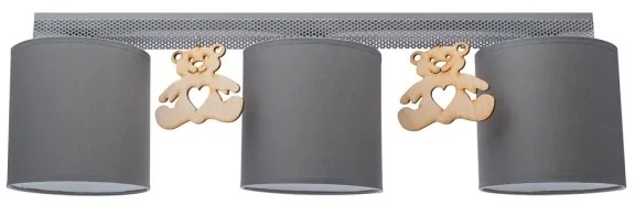 Plafonieră copii BEAR 3xE27/60W/230V