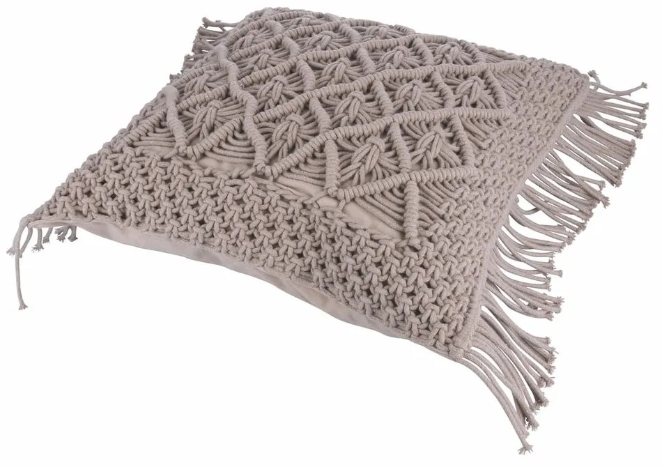 Pernă decorativă din material textil 45x45 cm Macrame – VDE Tivoli 1996