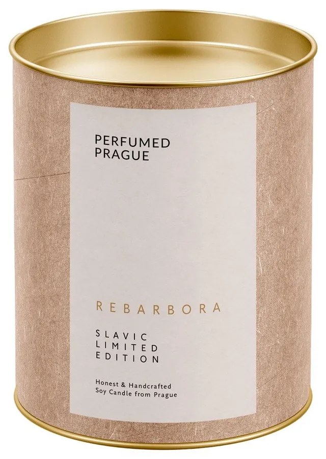 Lumânare parfumată din ceară de soia timp de ardere 40 h Slavic Edition: #07 Rhubarb – Perfumed Prague