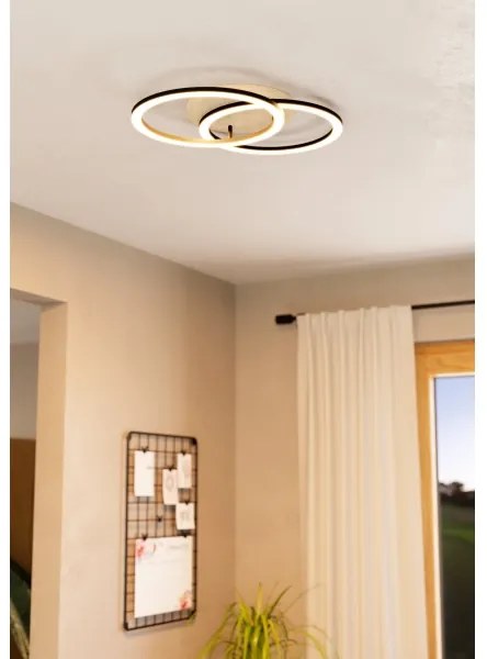 Plafonieră LED dimabilă Eglo 901743 LOMALTAS-Z 32W/230V bej/negru