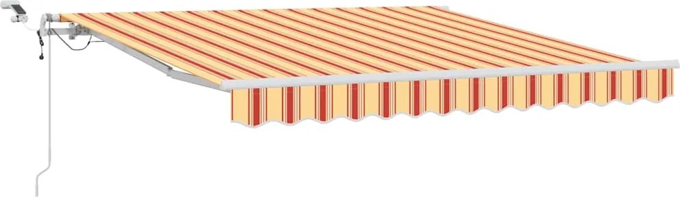 vidaXL Cortina Retractabilă Galben și portocalie 350 x 250 cm