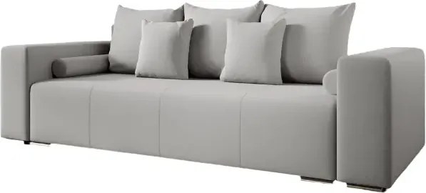 Canapea extensibilă dumonde cu ladă de depozitare si sezut confortabil din spuma high-density, Marbela New Grey 245x100 cm