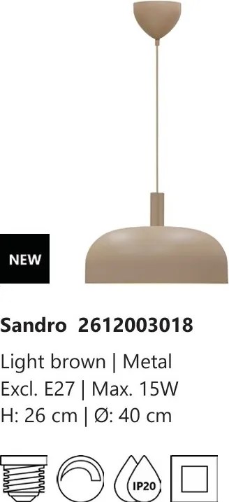 Lustra design scandinav minimalist Sandro maro deschis