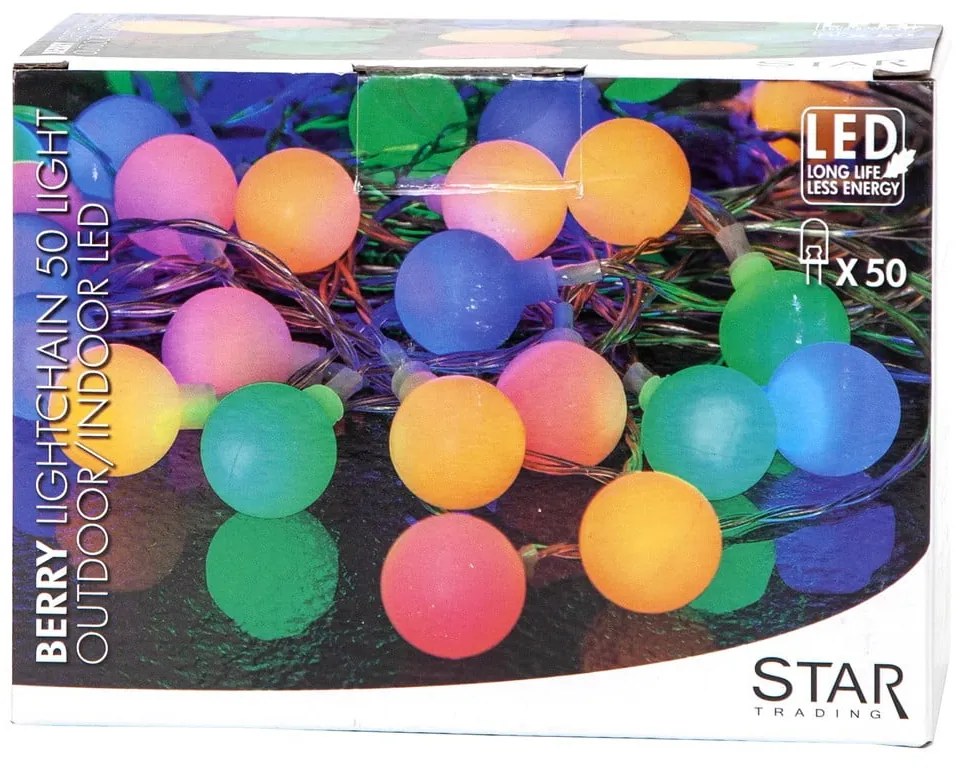 Șirag luminos Star Trading Partylights Berry Multi, lungime 7,35 m