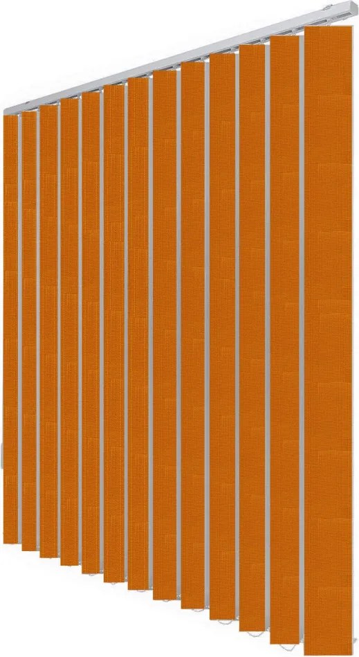 Jaluzele verticale 127mm Cora 5008 Caramiziu – la comandă, montaj pe tavan