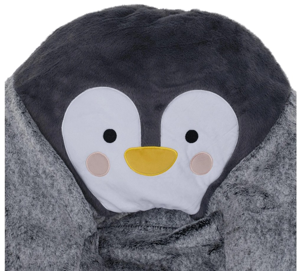 Fotoliu puf Permitira (gri) (pinguin). 1116453