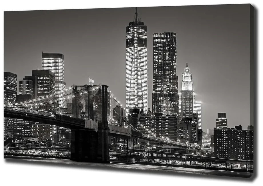 Print pe canvas Manhattan pe timp de noapte