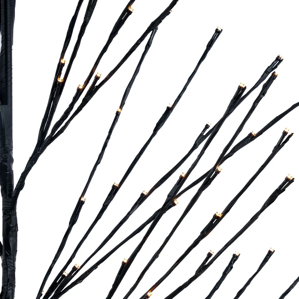 Brad de Crăciun Negru 200cm incl. LED IP44 - Vixen