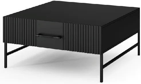 Masuta de cafea cu sertar RAFTT 82x40 cm, negru