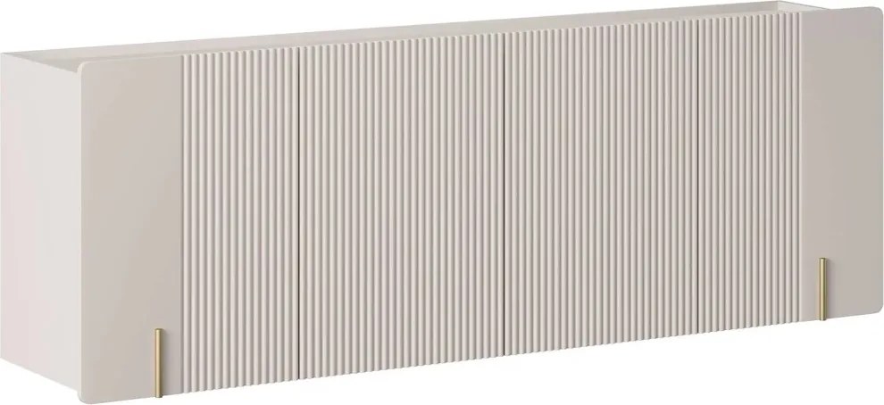 Comodă suspendată cu patru uși Malmi 200 cm - cașmir / auriu