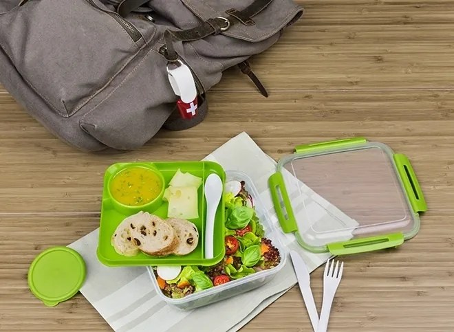 Lunchbox - salata si snack 1.7L, tacamuri, Memory