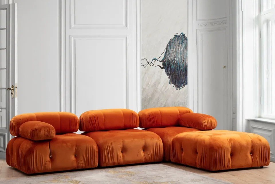 Fotoliu Modular Bubble L1, Portocaliu
