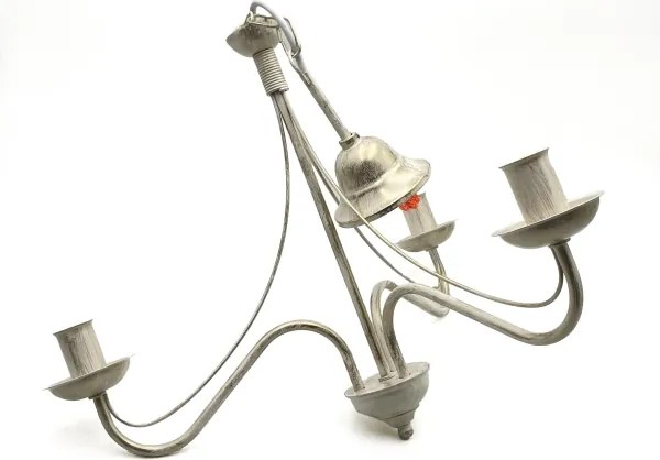 Lustră pe lanț ANTON 3xE14/60W/230V patină albă