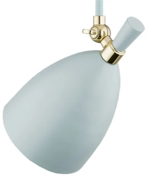 Lustră pe tijă CHARLOTTE 1xE27/15W/230V albastră/aurie Argon 4685