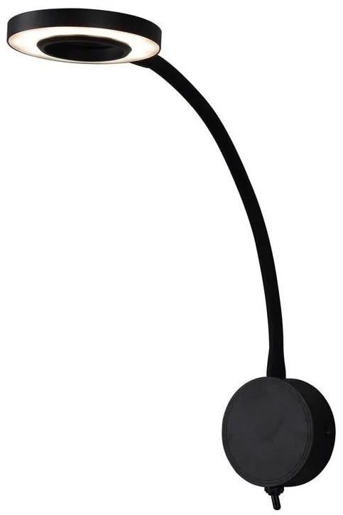 Aplica de perete cu reader LED BOAVISTA negru