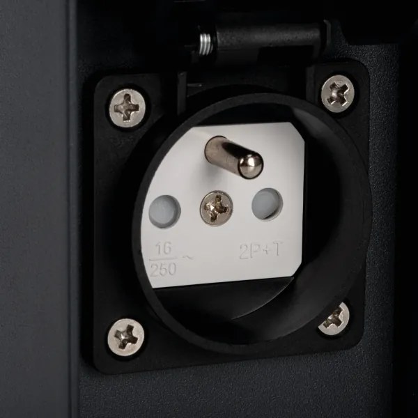 Aplică de exterior cu priză Kanlux 38761 DASTEN 1xG9/11W/230V IP44 negru