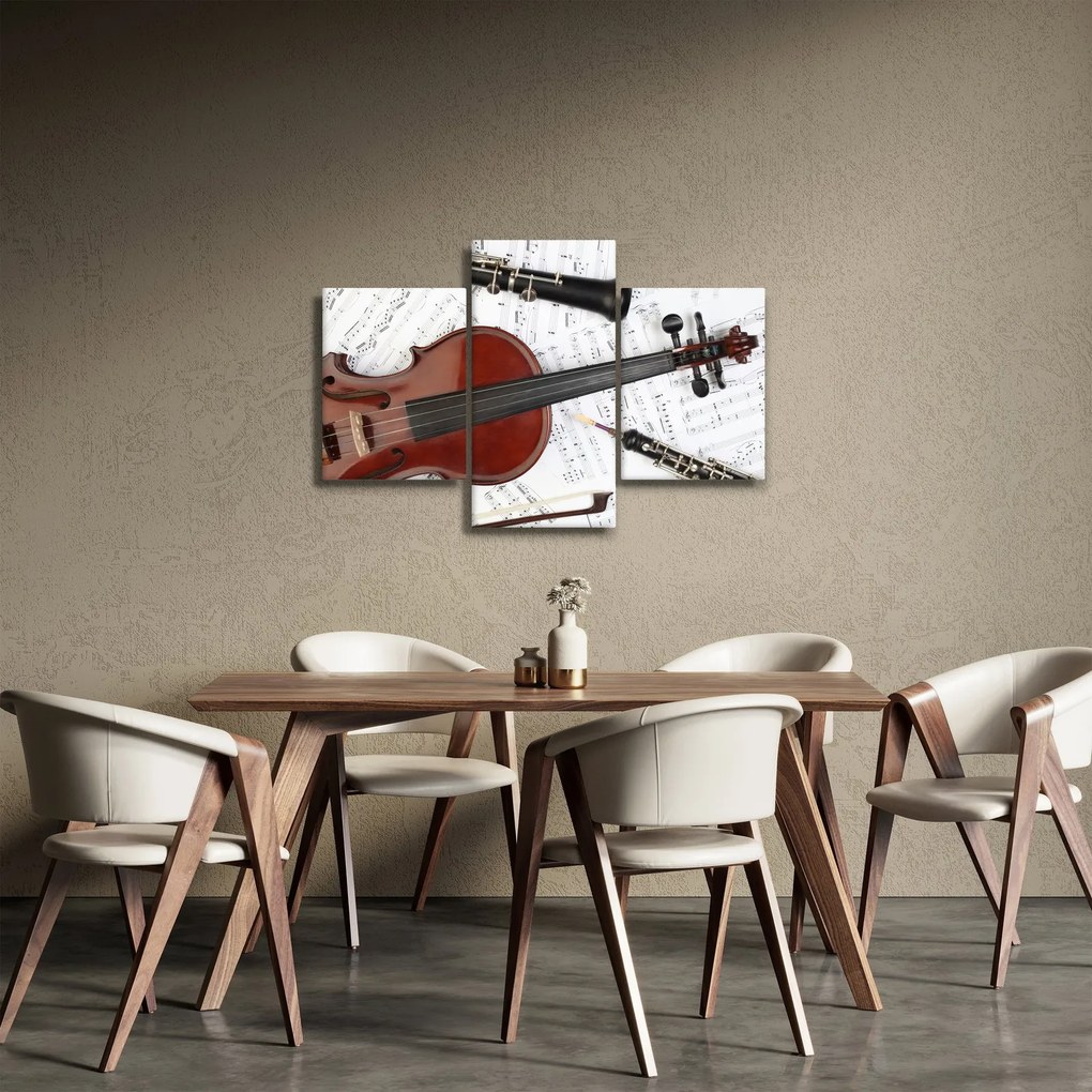 Tablou - Unelte muzicale (90x60 cm)