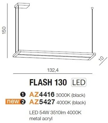 Lustra LED reglabila design modern Flash 130
