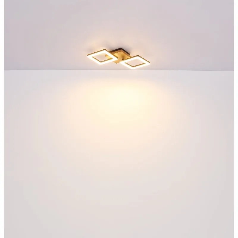 Plafoniera LED design modern Kerry negru, maro 30W