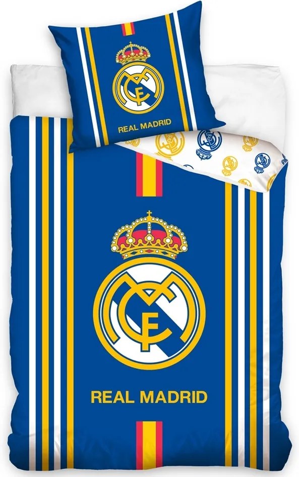 Lenjerie de pat Real Madrid Centro Amarillo, 140 x 200 cm, 70 x 80 cm