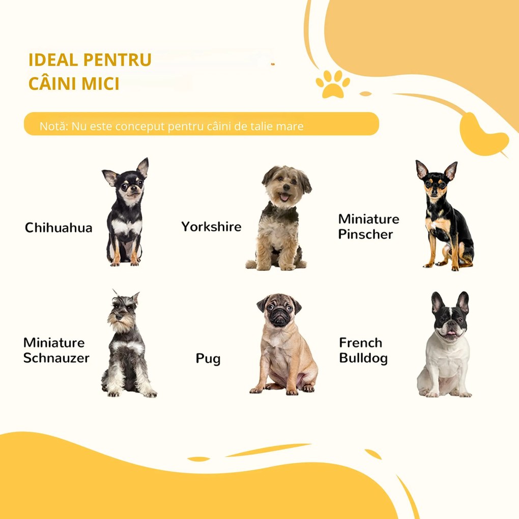 PawHut Barieră Pliabilă pentru Câini cu 3 Secțiuni din Lemn și Picioare, 154,5x29,5x61 cm, Cafeniu | Aosom Romania